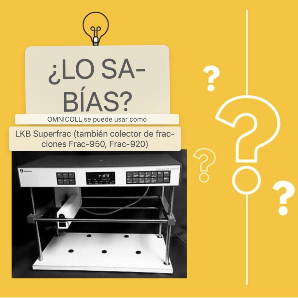 Colector de fracciones LAMBDA OMNICOLL reemplaza LKB Superfrac (Frac-950, Frag-920, ...)